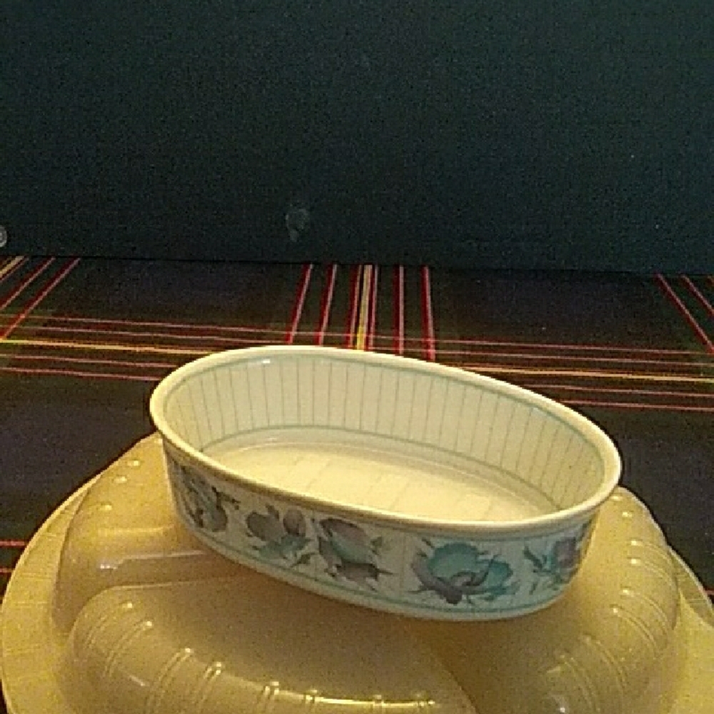 10/$10 Oval Ceramic Soap Dish with Floral Design